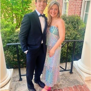 SAYLOR Seydou Multicolor Formal Tiered Dress